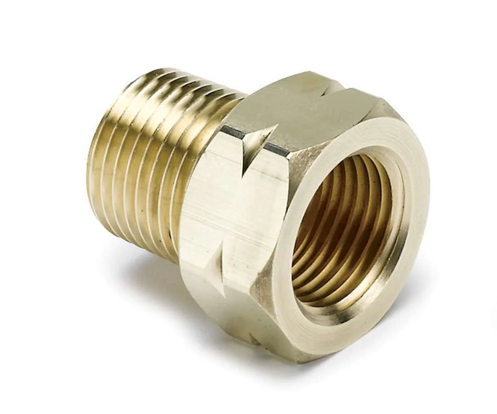 AutoMeter 3/8in Brass NPT Water Temp Adapter 2370
