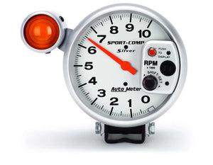 AutoMeter 5in 10000 Rpm Silver Tac 3911