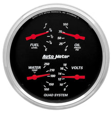 Load image into Gallery viewer, AutoMeter 5in D/B Quad Gauge 1410