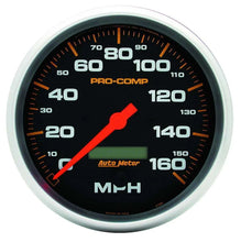 Load image into Gallery viewer, AutoMeter 5in P/C Electric Speedo 0-160MPH 5189