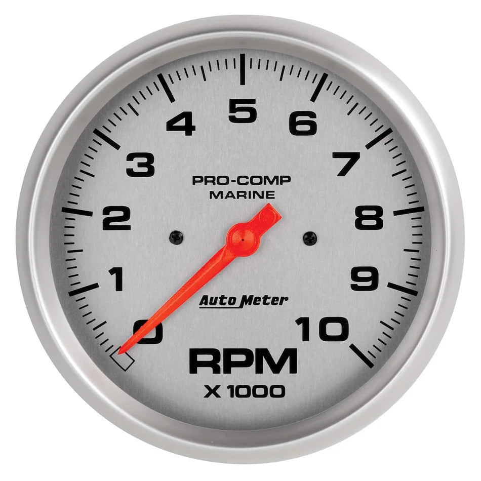 AutoMeter 5in U/L Tachometer Gauge 10000 RPM Silver 200801-33