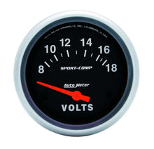 Load image into Gallery viewer, AutoMeter 8-18 Voltmeter Gauge 3592