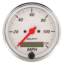 Load image into Gallery viewer, AutoMeter Arctic White 3-1/8in 120 MPH Speedometer 1388