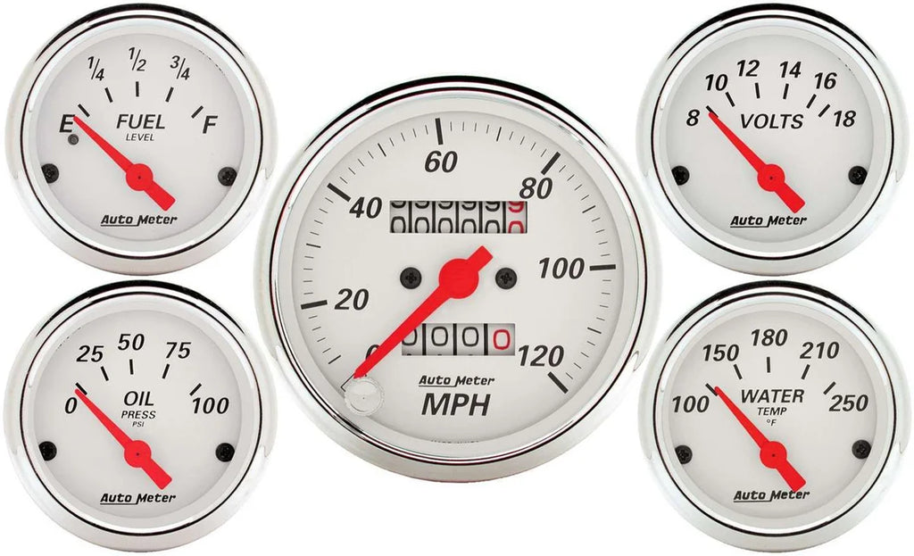 AutoMeter Arctic White Gauge Kit 1300