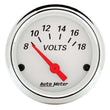 Load image into Gallery viewer, AutoMeter Arctic White Voltmeter 1391