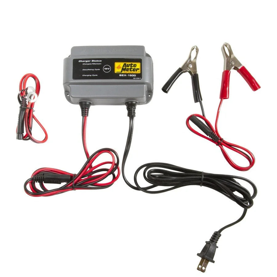 AutoMeter Battery Charger 12-Volt 1.5 Amps BEX-1500