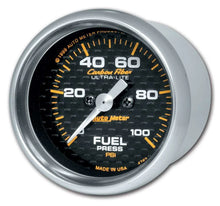 Load image into Gallery viewer, AutoMeter C/F 2-1/16in Fuel Press. Gauge 0-100PSI 4763