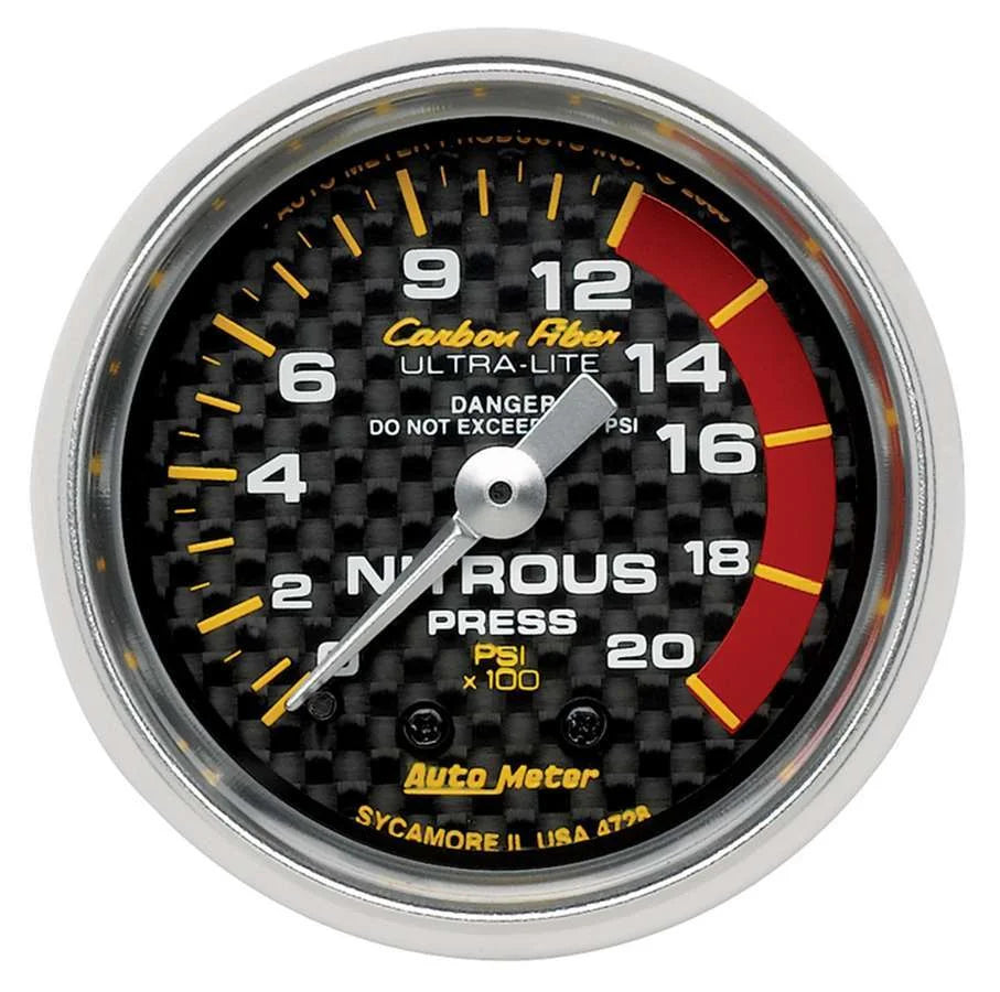 AutoMeter C/F 2-1/16in Nos Pressure Gauge 0-2000 PSI 4728