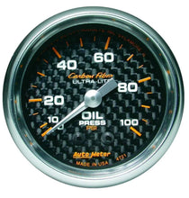 Load image into Gallery viewer, AutoMeter C/F 2-1/16in Oil Pressure Gauge 0-100 PSI 4721