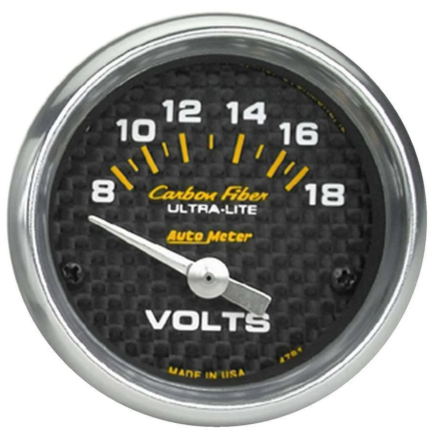 AutoMeter C/F 2-1/16in Voltmeter 8-18 Volts 4791