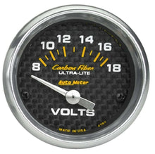 Load image into Gallery viewer, AutoMeter C/F 2-1/16in Voltmeter 8-18 Volts 4791
