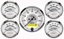 Load image into Gallery viewer, AutoMeter Ford Racing 5 Gauge Kit - White Face 880087