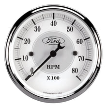 Load image into Gallery viewer, AutoMeter Ford Racing Tach - 3-1/8 In-Dach - White Face 880088