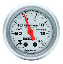 Load image into Gallery viewer, AutoMeter Mini Ultra-lite Boost 4301