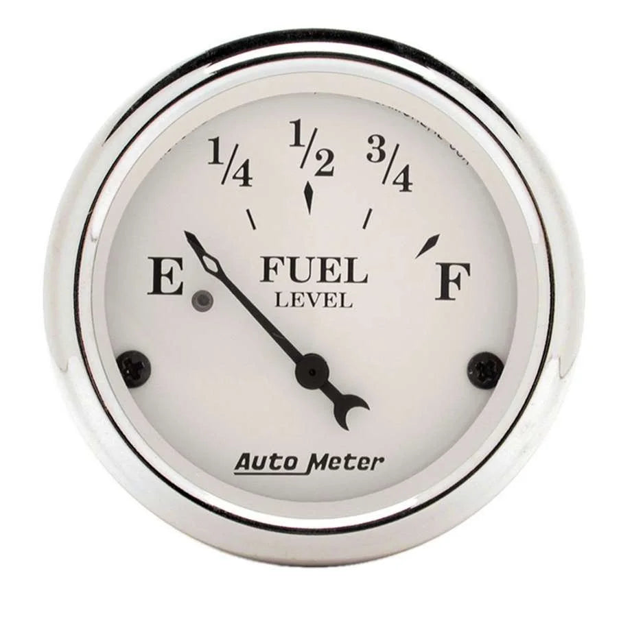 AutoMeter Old Tyme White 2 1/16in Fuel 240-33 OHMS 1606