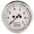 Load image into Gallery viewer, AutoMeter Old Tyme White 2 1/16in Tach 7000 RPM Elec. 1694