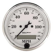 Load image into Gallery viewer, AutoMeter Old Tyme White 3 1/8in 120MPH Elec. Speedo