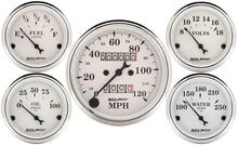 Load image into Gallery viewer, AutoMeter Old Tyme White Gauge Kit Mech Speedo 1601