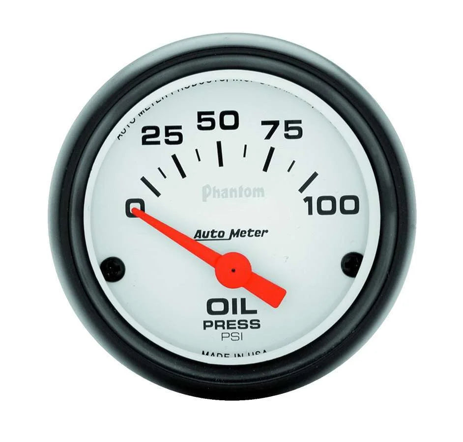 AutoMeter Phantom 2 1/16in Oil Pressure 0-100 PSI Elec. 5727