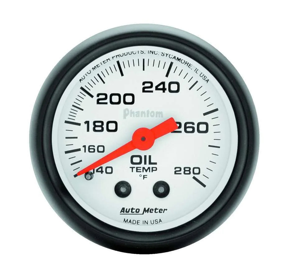 AutoMeter Phantom 2 1/16in Oil Temp. 140-280 Mech. 5741