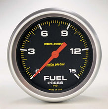 Load image into Gallery viewer, AutoMeter Pro Comp 2 5/8in Fuel 0-15 PSI Elec. 5461