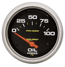 Load image into Gallery viewer, AutoMeter Pro-Comp 2-5/8in Oil Press. 0-100 psi Elect. 5427