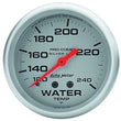 Load image into Gallery viewer, AutoMeter Pro Comp 2-5/8in Silver Liq-Fill Water 120-240 4632