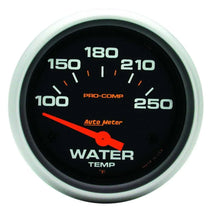 Load image into Gallery viewer, AutoMeter Pro-Comp 2-5/8in Water Temp 100-250 Elect. 5437