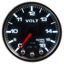 Load image into Gallery viewer, AutoMeter Spek-Pro Voltmeter Gauge 0-16 Volt 2-1/16
