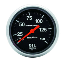 Load image into Gallery viewer, AutoMeter Sport Comp 2 5/8in Oil 0-150 PSI Mech.
