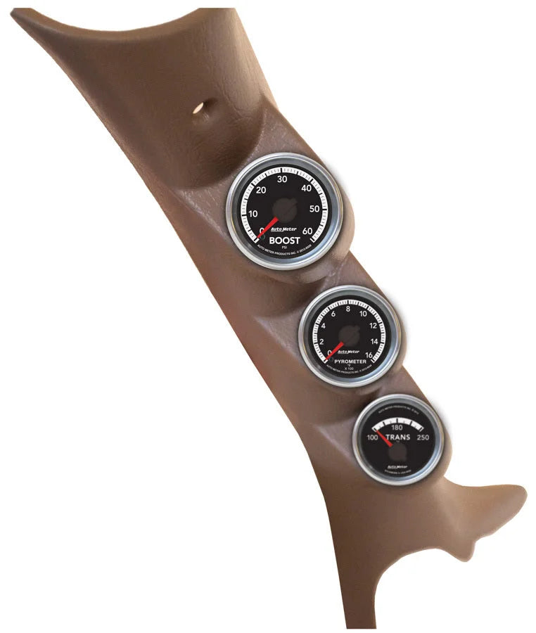 AutoMeter Triple Pillar Gauge Kit 7089 fits 2010-2012 Dodge Ram Diesel