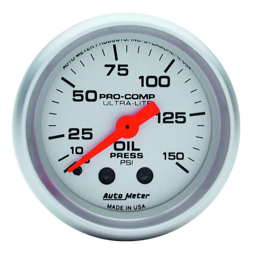 AutoMeter Ultra Lite 2 1/16in Oil 0-150 PSI Mech. 4323