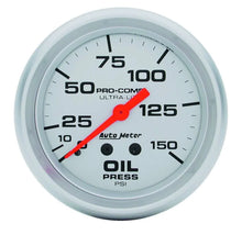 Load image into Gallery viewer, AutoMeter Ultra Lite 2 5/8in Oil 0-150 PSI Mech. 4423