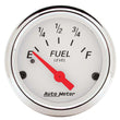 Load image into Gallery viewer, AutoMeter White Fuel Level Gauge 1317