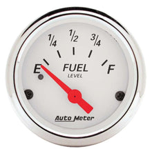 Load image into Gallery viewer, AutoMeter White Fuel Level Gauge 1317