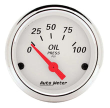 Load image into Gallery viewer, AutoMeter White Oil Pressure 0-100 1327