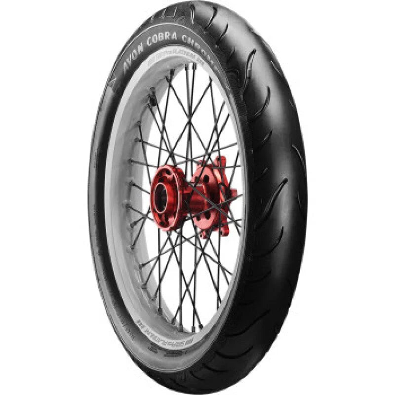 Avon Cobra Chrome AV91 Front Tire - 110/90-19 62H 1DK - Side View