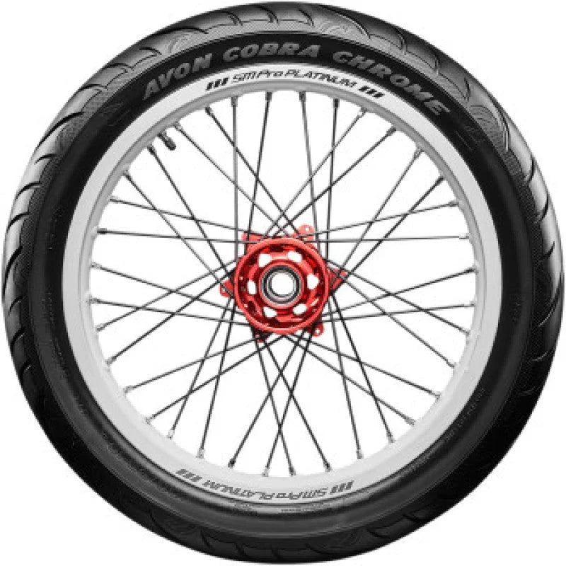 Avon Cobra Chrome AV91 Front Tire - 130/80-17 65H AT1 - Side View