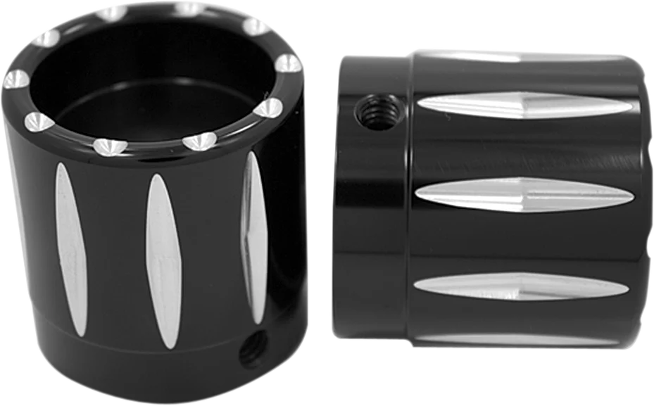 Avon Grips Front Axle Nut Cover - Black - Rival - 1" AXL-RIV-ANO - Main Product View