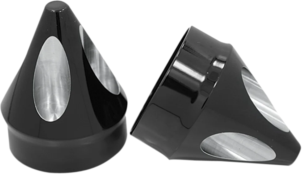 Avon Grips Front Axle Nut Cover - Black - Spike - 1" AXL-SPK-ANO - Main Product View