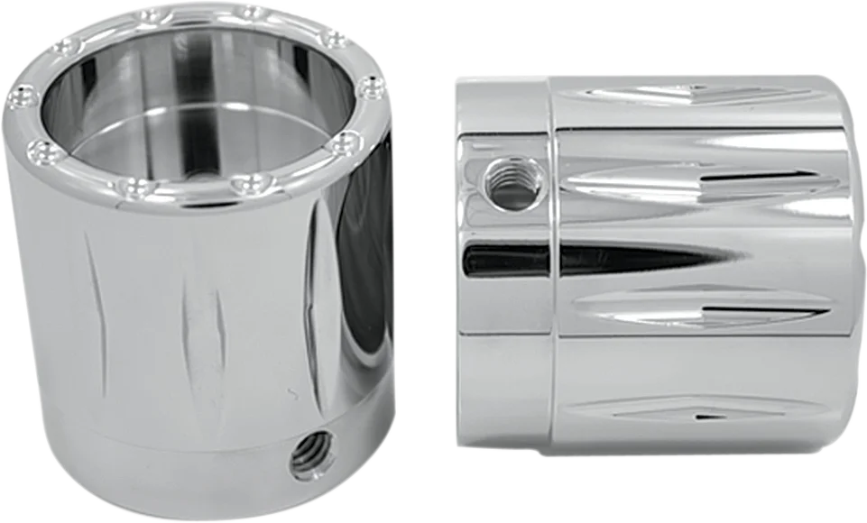 Avon Grips Front Axle Nut Cover - Chrome - Rival - 1" AXL-RIV-CH - Main Product View