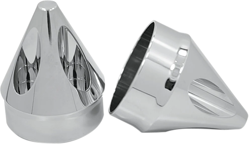 Avon Grips Front Axle Nut Cover - Chrome - Spike - 1" AXL-SPK-CH - Main Product View
