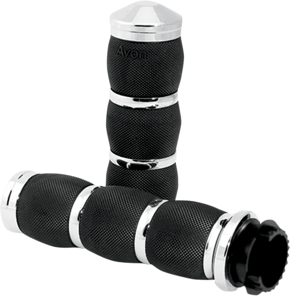 Avon Grips Grips - Air Cushion - 7/8" - Chrome SB-AIR-90-CH - Main Product View