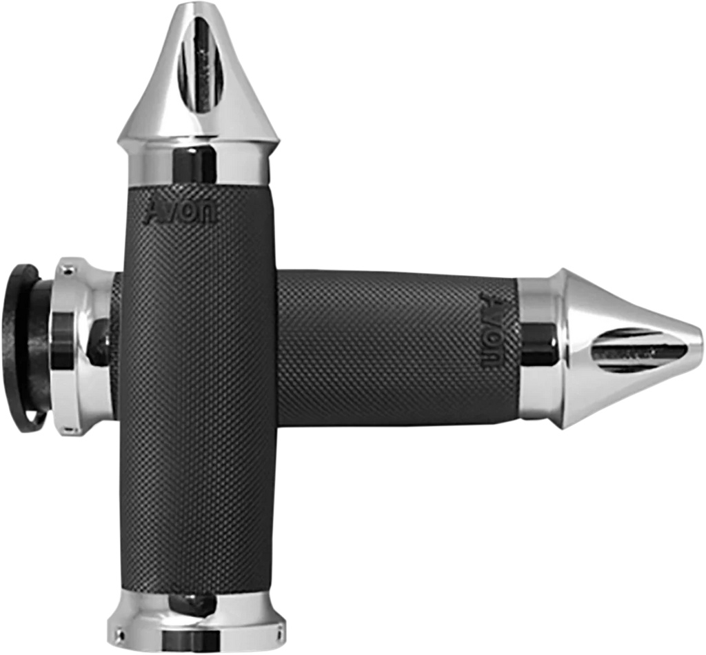 Avon Grips Grips - Custom Contour - Spike - Indian - Chrome IN-TO-CC-85-CSP - Main Product View