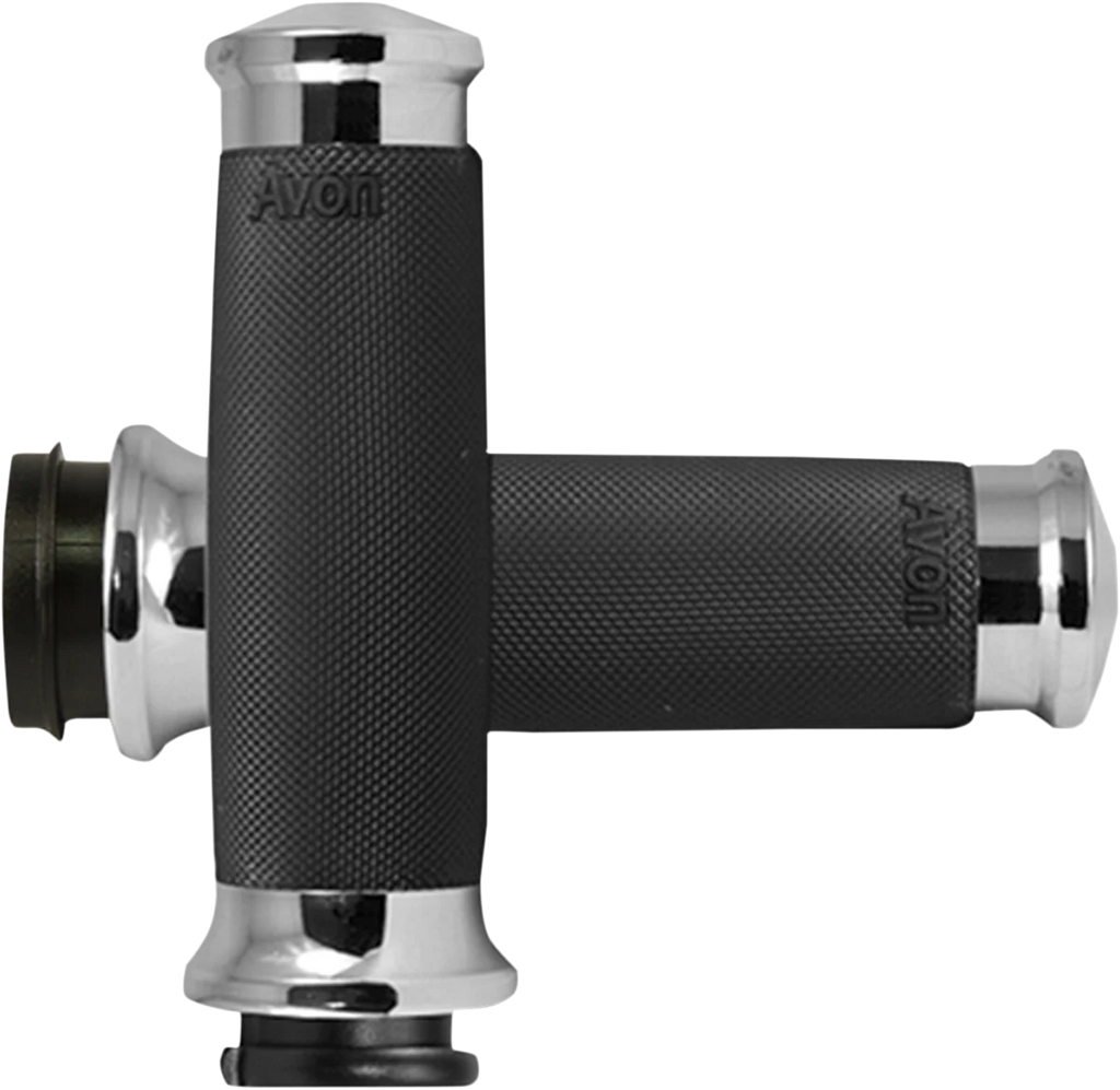 Avon Grips Grips - Custom Contour - TBW - Chrome CC-85-CH-FLY - Main Product View