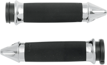 Load image into Gallery viewer, Avon Grips Grips - Custom - Spike End - TBW - Chrome CC-85-CH-SPK-FL - Main Product View