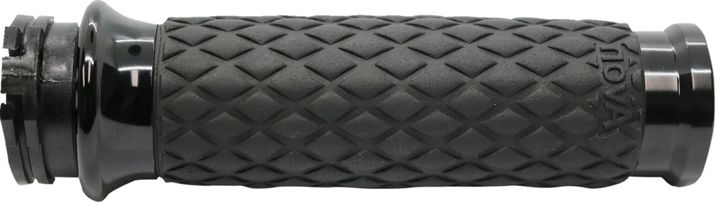 Avon Grips Grips - Diamond Contour - Black DIA-65-ANO - Side View