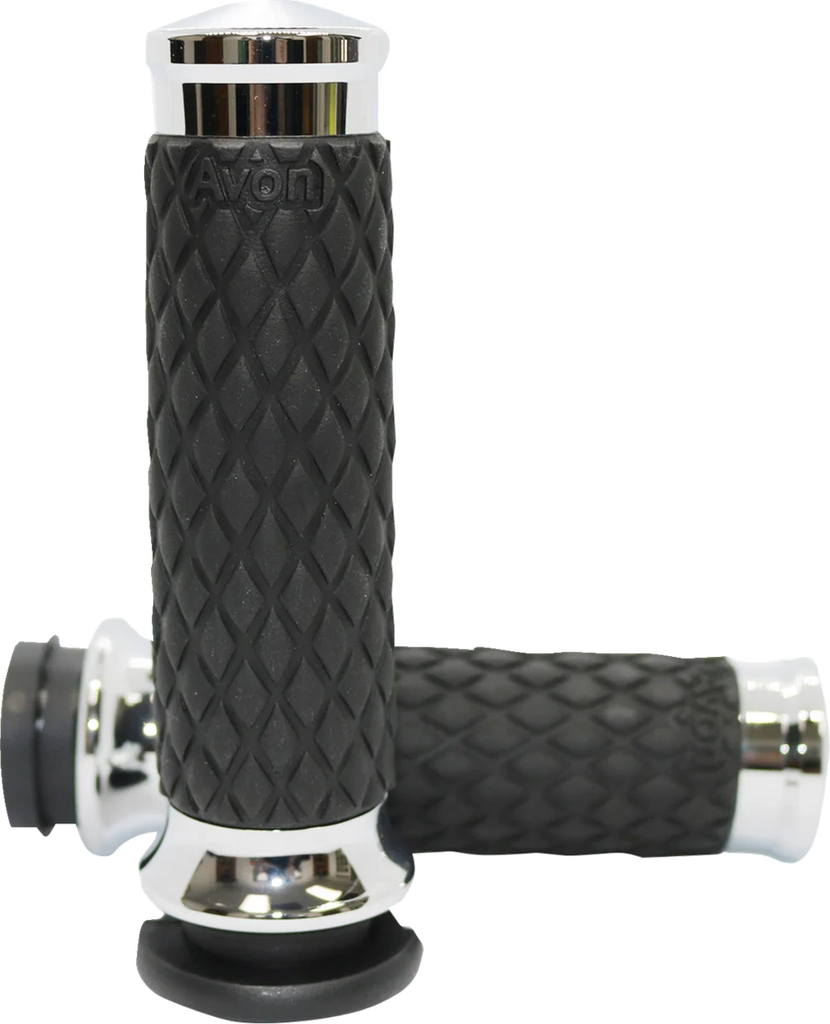 Avon Grips Grips - Diamond Contour - Chrome DIA-60-CH - Main Product View