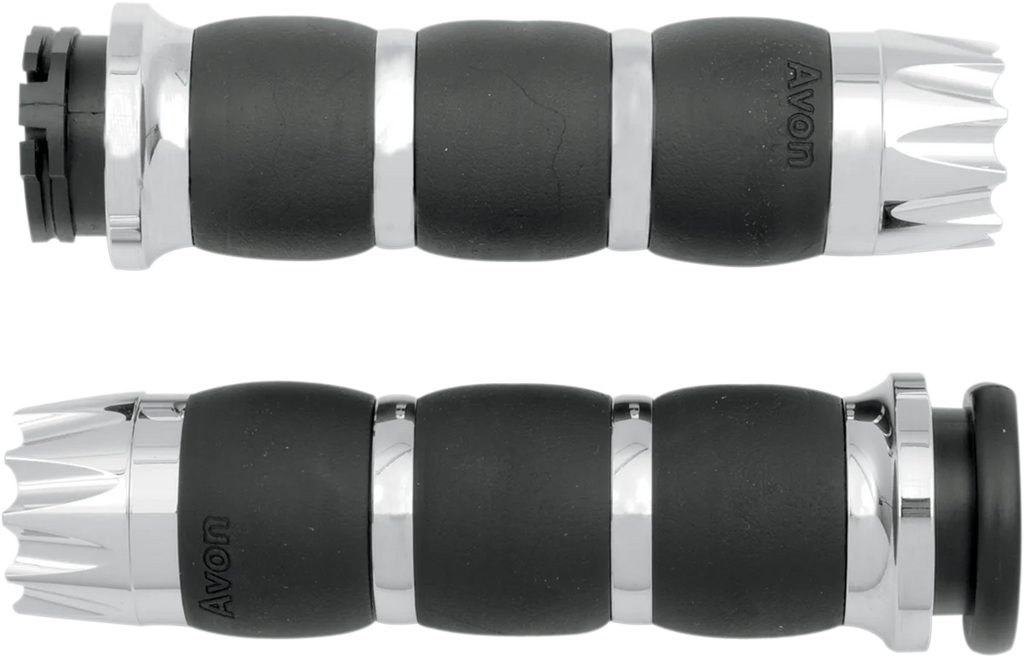 Avon Grips Grips - Excalibur - Velvet - TBW - Black AIR-96-AN-FL-EX - Side View