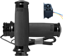 Load image into Gallery viewer, Avon Grips Grips - Heated - Custom Contour - Cable - Black CC-86-ANO-HT - Main Product View